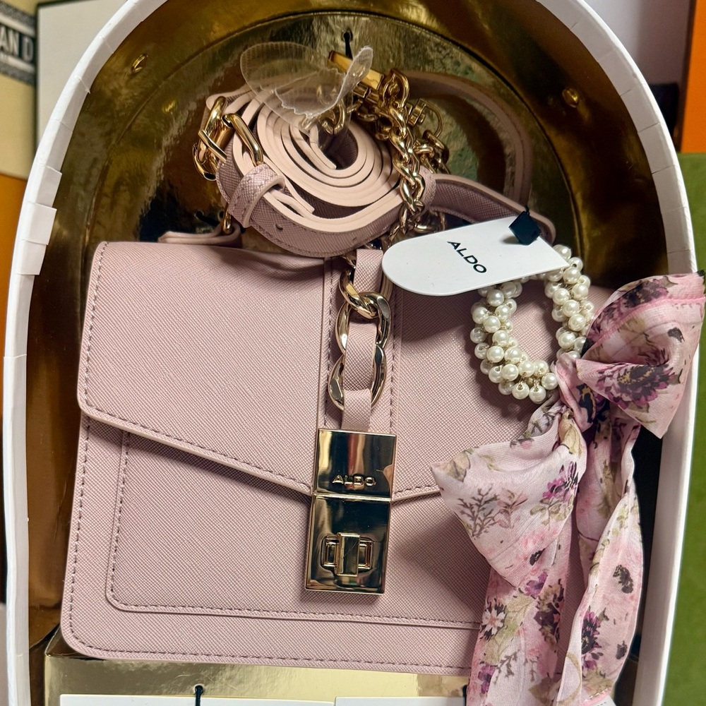 🆕ALDO Limited Edition Pink Crossbody Bag Chic & Versatile Bag 🔥4 in ONE🔥 - Picture 4 of 9